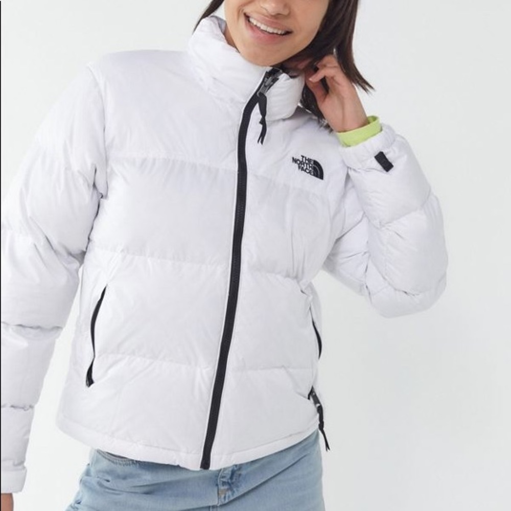 North Face White Nuptse Retro 1996 Puffer Jacket